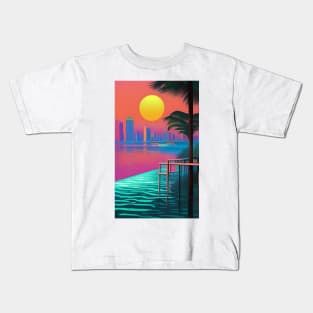 Miami Beach Popart Kids T-Shirt